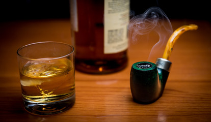 Smoking Pipe and Liquor