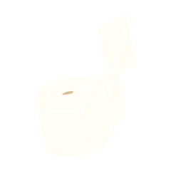 cartoon doodle of a toilet roll