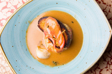 Barbecued Lobster Tail and Claw