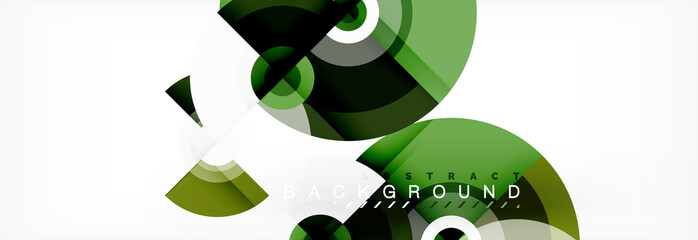 Circular vector abstract background