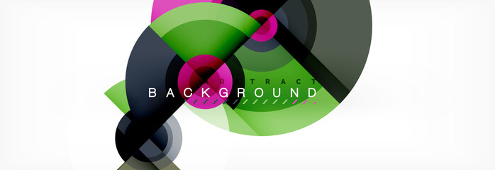 Circular vector abstract background