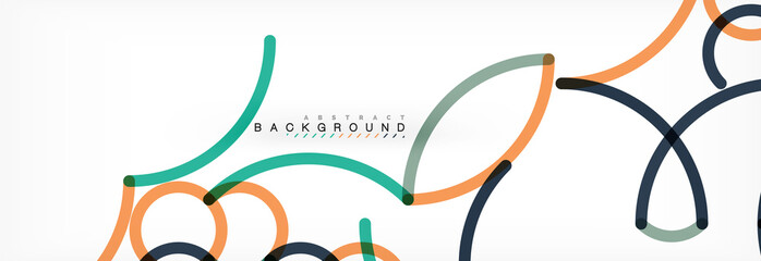 Abstract color lines on white. Modern colorful flow poster wave. Art design for your project