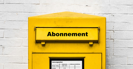 Fototapeta premium Abonnement Briefkasten