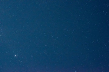 The sky is covered by many stars.