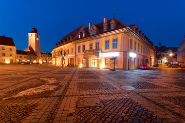 Obraz premium Medieval houses in Romania 