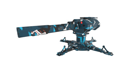 Sci-fi Turret 3D