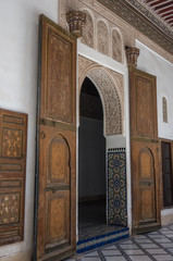 Details of interior of El Bahia palace, Marrakech, Morocco