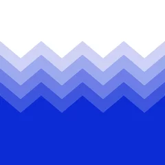 Blauer Hintergrund mit gezacktem Rand mit Farbverlauf © kebox