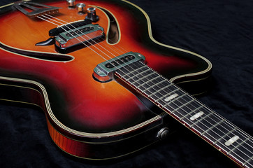 Obraz na płótnie Canvas Electric Guitar. Close-up