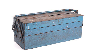 Old metal toolbox
