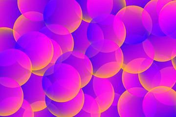 Gradient circles. Colorful background