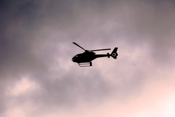 Helicopter in Flight