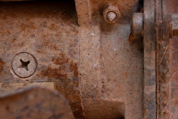 Rust destroys the surface of steel machinery, causing damage to surfaces and structures.