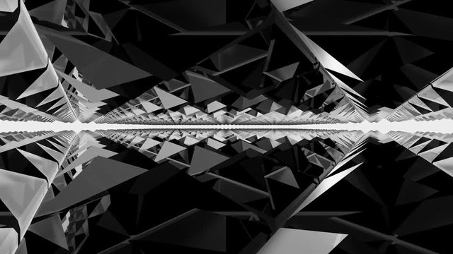 Abstract texture reflected in motion. Animation 3d graphics
