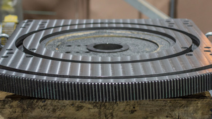 Cast iron surface after milling.