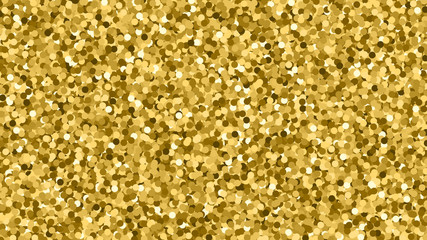 Gold Glitter Texture. Amber Particles Color. Celebratory Background. Golden Explosion Of Confetti. Vector Illustration, Eps 10.