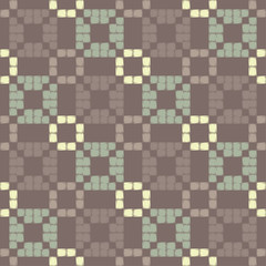 Ethnic boho seamless pattern. Patchwork texture. Weaving. Traditional ornament. Tribal pattern. Folk motif. Can be used for wallpaper, textile, invitation card, wrapping, web page background.