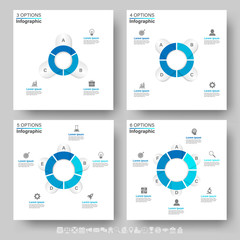 Abstract 3D Paper Infographic.