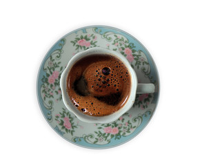 a cup of turkish coffee.