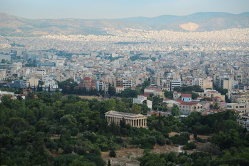 Buildings in centre of Athens, Greece