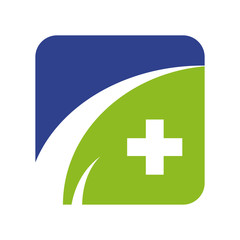 Medical and health care logo design vector template