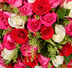 Colourful flower background. Nature background from flowers. Floral bouquet