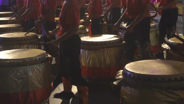 Chinese traditional drum performance 