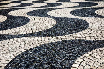 Fototapeta premium Background - paving stones symbolizing waves