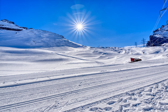 Langlauf auf dem Gemmipass