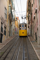 Naklejka na ściany i meble Lisbon funicular, Portugal