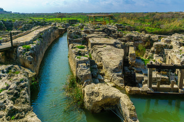 Restored Roman dam and canal,  Taninim Stream Nature Reserve