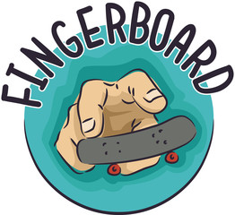 Hand Fingerboard Illustration