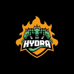 Abstract Hydra illustration vector template