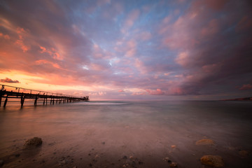 Fototapeta premium long exepusere at the sunset, Israel