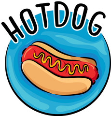 Icon Hotdog Illustration