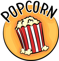 Icon Popcorn Illustration