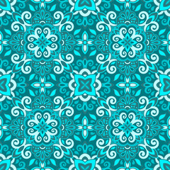Azulejos Tile Vector Seamless Pattern