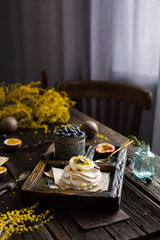 Meringue cake Pavlova