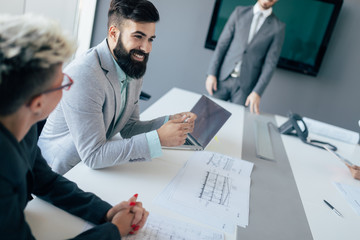 Business people conference in modern office