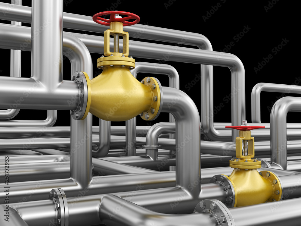 Poster pipeline. image with clipping path