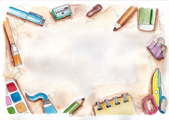 illustrated Stationery Background