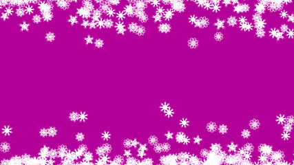 Obraz na płótnie Canvas Abstract background with a variety of colorful snowflakes. Big and small.