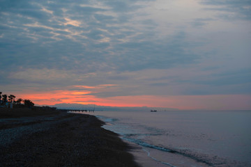 Obraz premium dawn over the sea