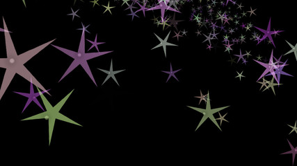 Background of multi-colored stars. Abstract background pattern.