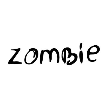 zombie of Halloween inscriptions
