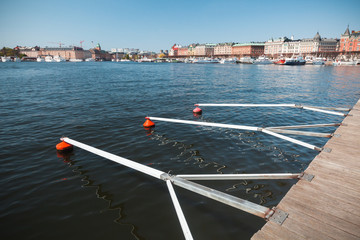 Mooring buoys and structures, marina