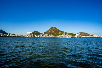 Fototapeta premium Wonderful city. Wonderful places in the world. Lagoon and neighborhood of Ipanema in Rio de Janeiro, Brazil South America. 