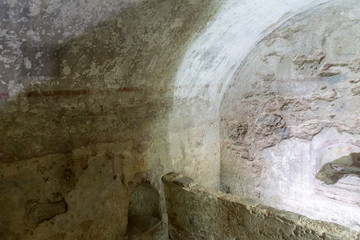Ancient Roman Tomb in Roman city of Diocletianopolis, town of Hisarya, Plovdiv Region, Bulgaria