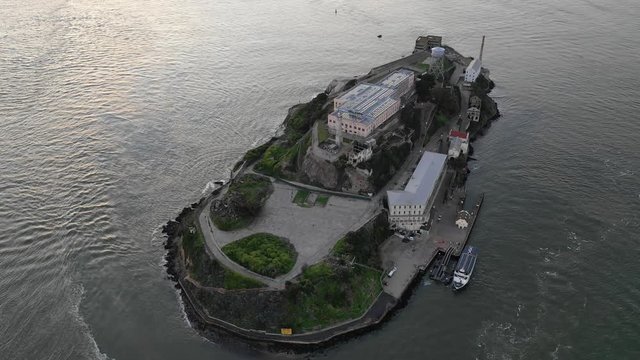 Alcatraz in San Francisco from above