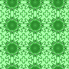 Seamless floral pattern with a variety of floral motifs.